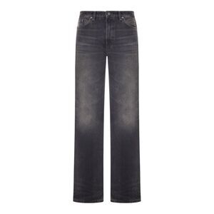 Haikure Women Straight Leg Dark Wash Denim Jeans